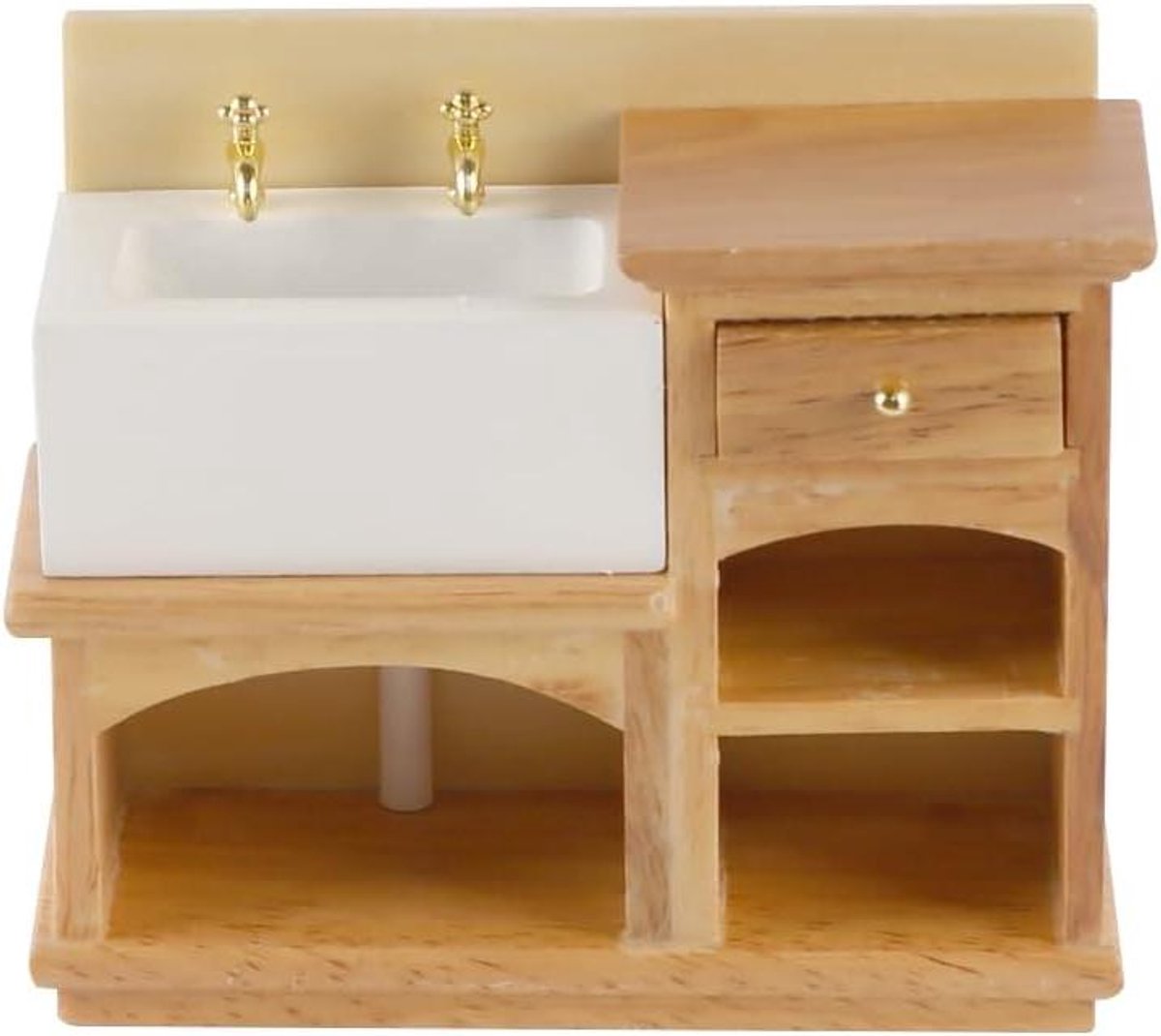 EGoods - Mini Keuken Spoelbak Mini Meubels voor Poppenhuis Simulatie Decor 1:12 Schaal
