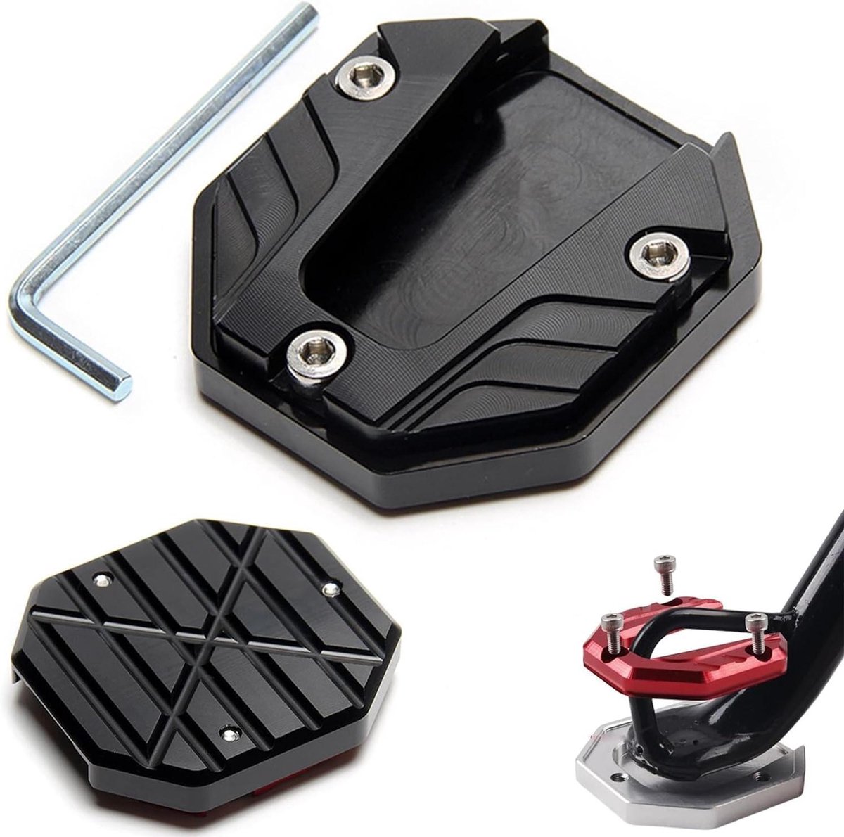 EGoods - Motorfiets geitenbeen voetplaat uitbreiding voor hoge sterkte - accessoires motorfiets