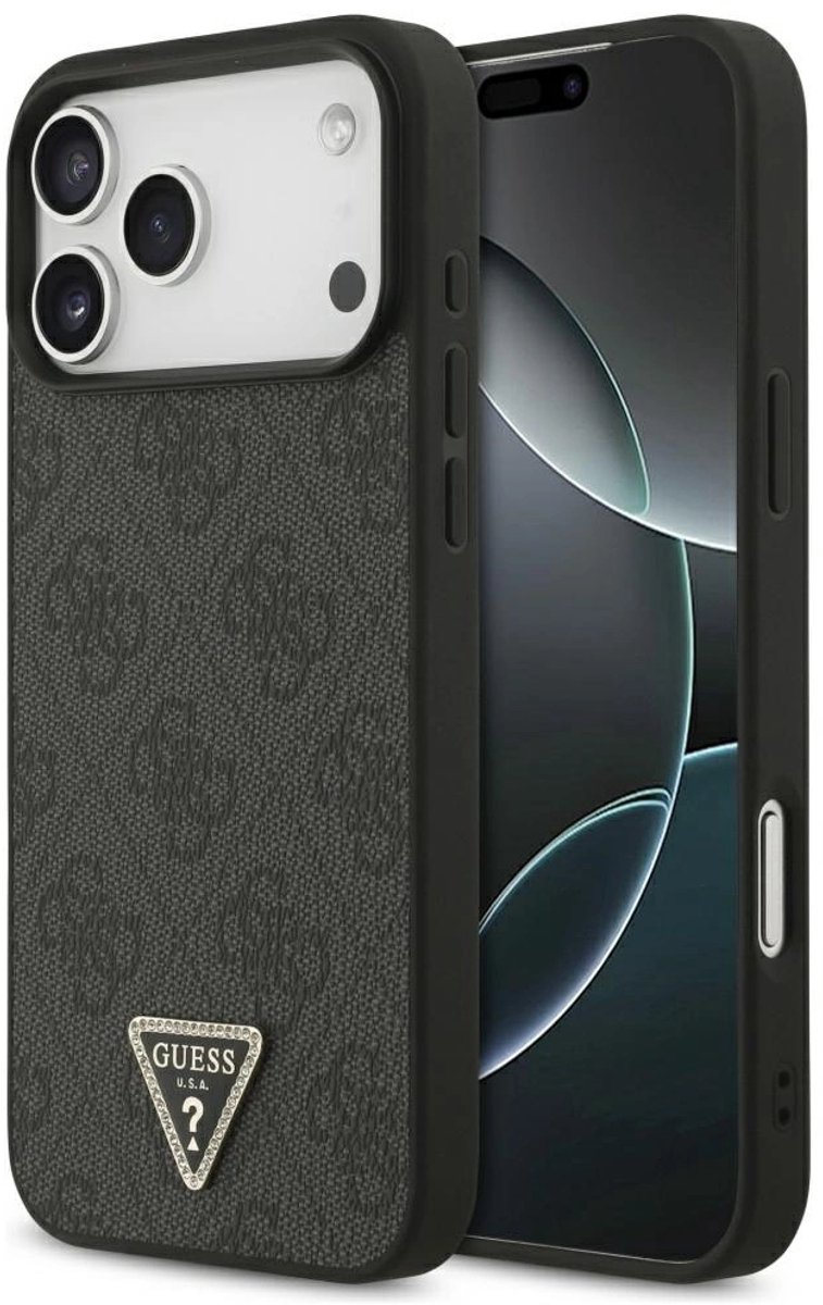 Guess Back cover voor Apple iPhone 17 Pro Max in de kleur Zwart