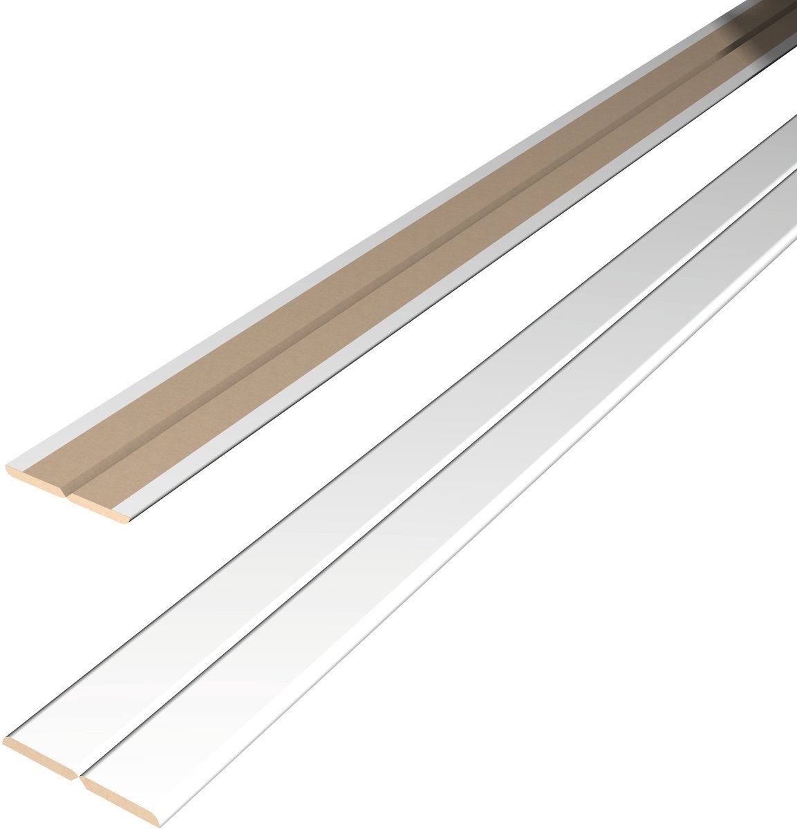 EGGER Decowall Vouwstrip FL201 wit 2400 x 22 x 22mm