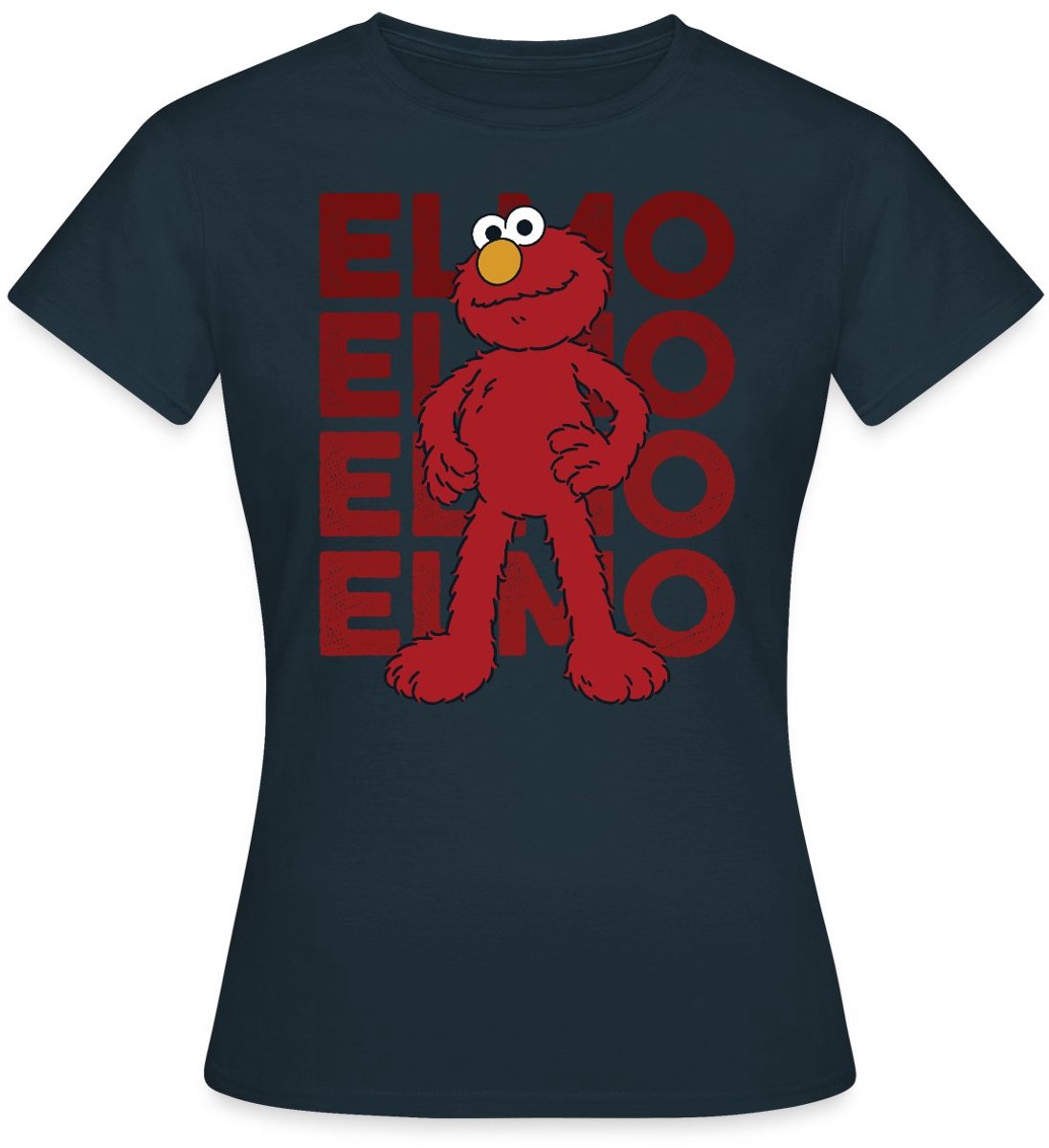 Sesamstraat Elmo Pose T-Shirt Dames