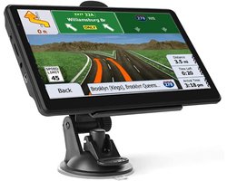 7 inch auto-GPS, vrachtwagen-GPS, automatische navigatie met HD-touchscreen, meertalige spraakbegeleiding, kaarten van VK/Europa (2025)voor auto's, vrachtwagens en zware vrachtwagens