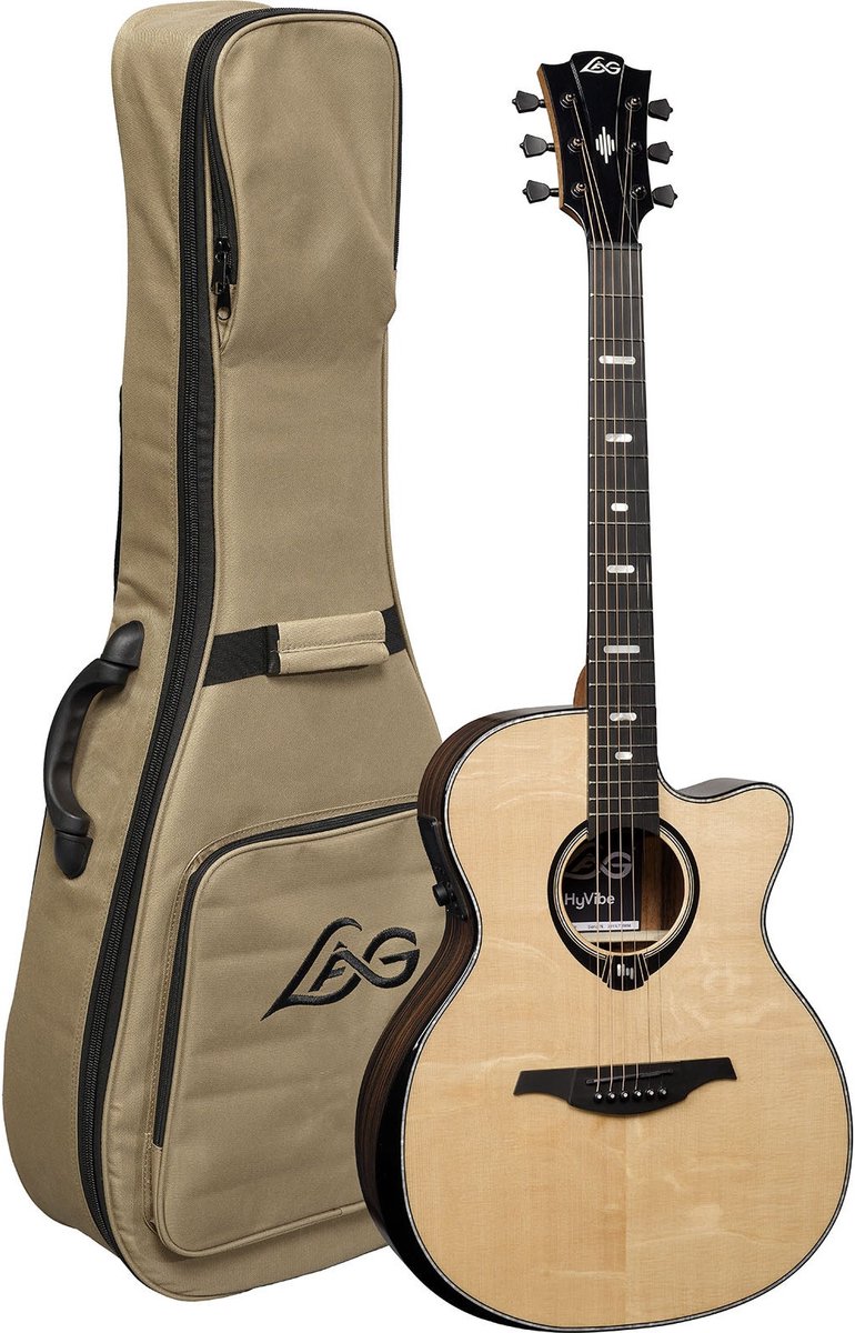 LAG Guitars HyVibe 50 HV50ACE E/A westerngitaar met ingebouwd multi-effect