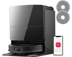 Roborock Saros 10R Set– Robotstofzuiger Met Dweilfunctie– 22000Pa–7,98 cm Ultraslank Ontwerp–Vuildetectiesysteem–80℃ Warmwatermopwas–Zelfreinigend Station & Anti-Klit Borstels – Slimme spraakassistent– S8 maxv ultra Upgrade-2 Dweilen