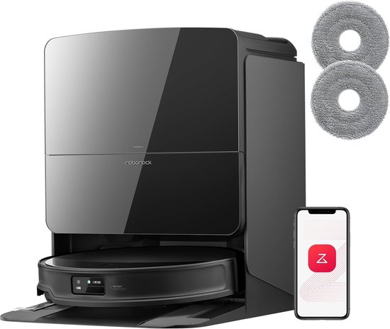 Roborock Saros 10R Set– Robotstofzuiger Met Dweilfunctie– 22000Pa–7,98 cm Ultraslank Ontwerp–Vuildetectiesysteem–80℃ Warmwatermopwas–Zelfreinigend Station & Anti-Klit Borstels – Slimme spraakassistent– S8 maxv ultra Upgrade-2 Dweilen