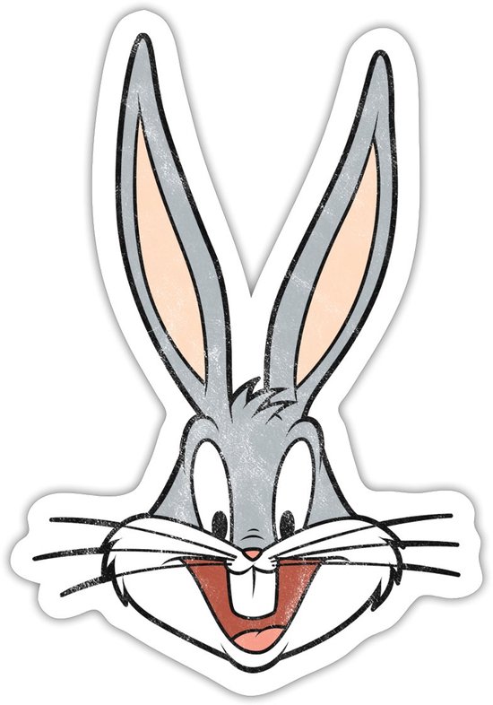 Looney Tunes Bugs Bunny Distressed Sticker | bol