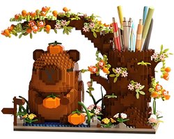 Kraftverdia - Bouwpakket van capybara - Capybara pennenbakje - Bouwspeelgoed - Bouwpakketten volwassenen - Bouwpakket kinderen - Niet geschikt voor LEGO Fisher-Price - Decoratie voor Huis, Cadeau, Kerst, Oudjaar, Nieuwjaar