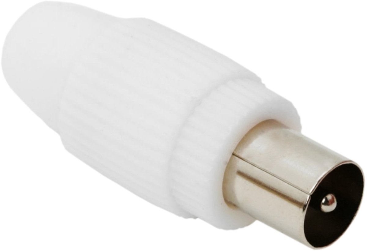 10x TV Coax Stekker Mannelijk – Standaard Coax Plug – Antenne Connector Geschikt voor Alle Coaxkabels - 10 Stuks [05031]