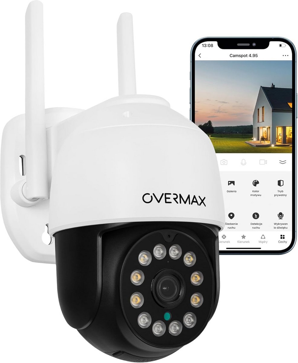 PTZ Buitencamera QHD met Kleuren Nachtzicht en Automatische Tracking
