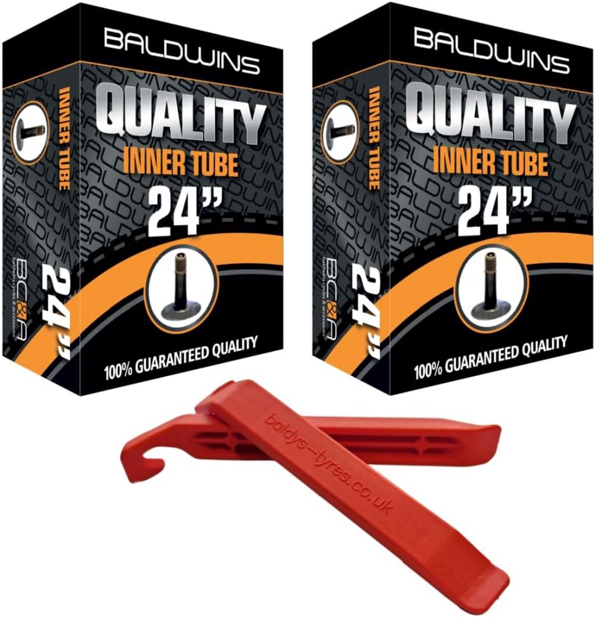 2 Binnenbanden Fietsband 24 Inch - Geschikt voor 1.75 tot 2.125 met Schrader Ventiel