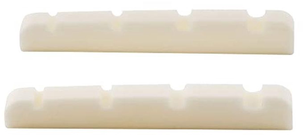 Pre-Slotted Bass Bone Nut voor 4-snarige Elektrische Basgitaar - Set van 2