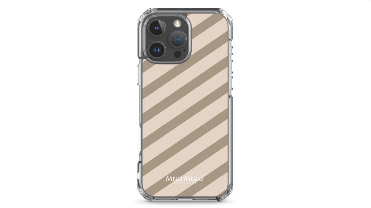 Melli Mello Telefoonhoesje Sand Stripe (Soft case) - Apple iPhone 16 Pro Max