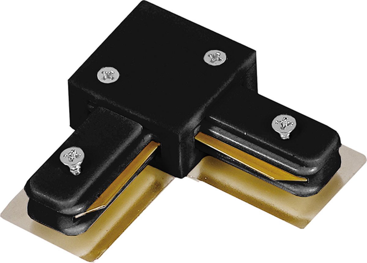 L-Connector Voor 1-Fase Rail Zwart - Ledl