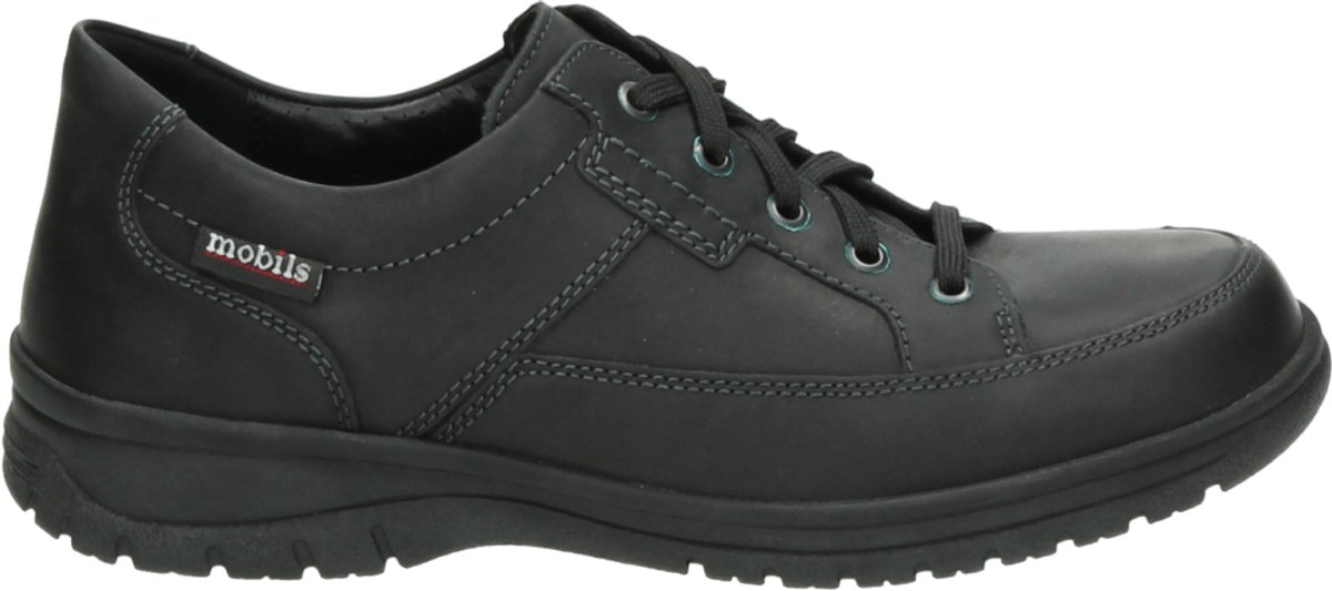 mephisto sano - ALEK VELOURS - Vrije tijdsschoenenHeren veterschoenHeren sneakersCasual - Kleur: Zwart - Maat: 39