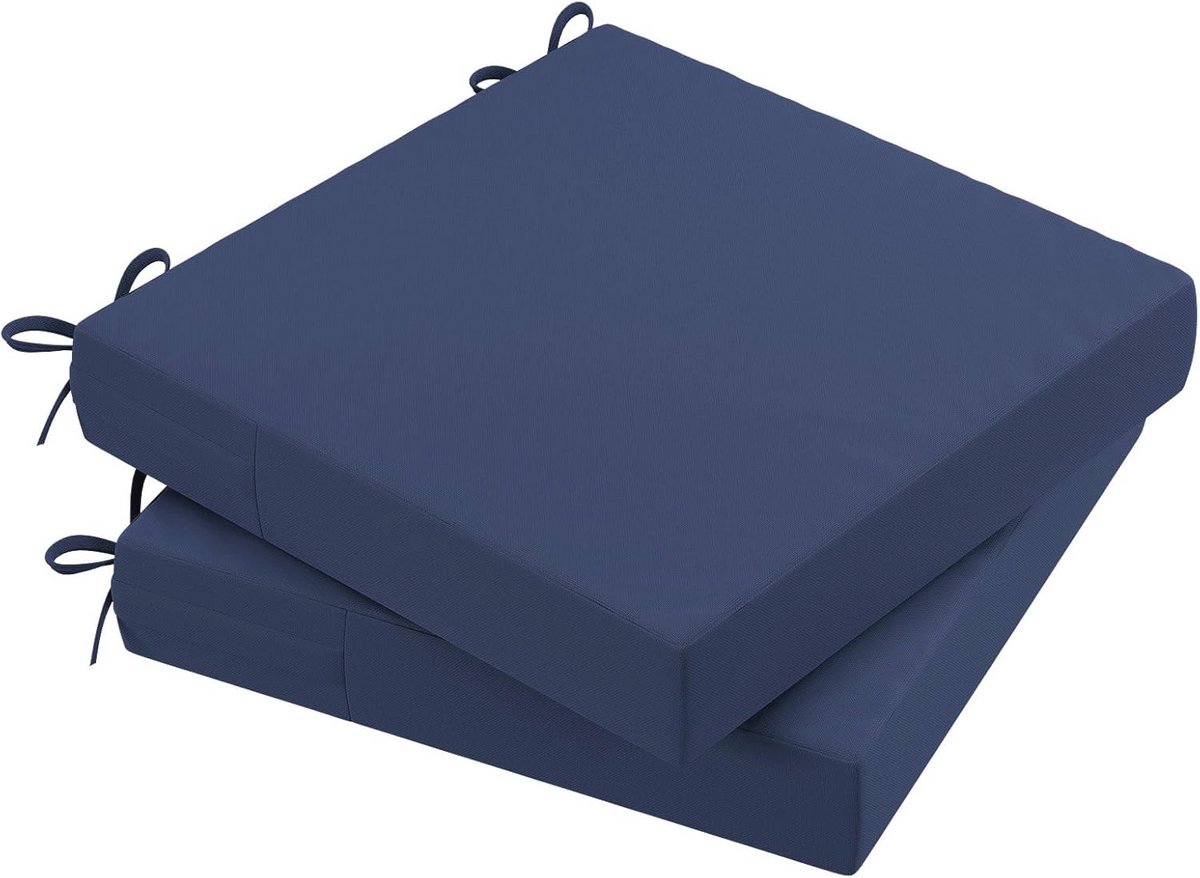Tuinkussens voor Terrasmeubels - Waterdichte Vervangende Kussens Set van 2 - Marineblauw 50 x 20 x 3 inch