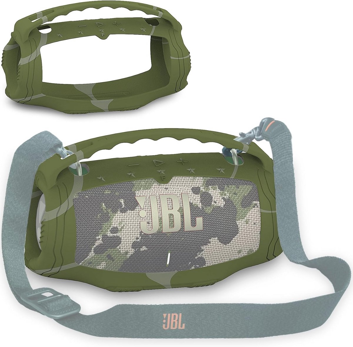 Siliconen Beschermhoes voor Draagbare Bluetooth Luidsprekers - Camouflage