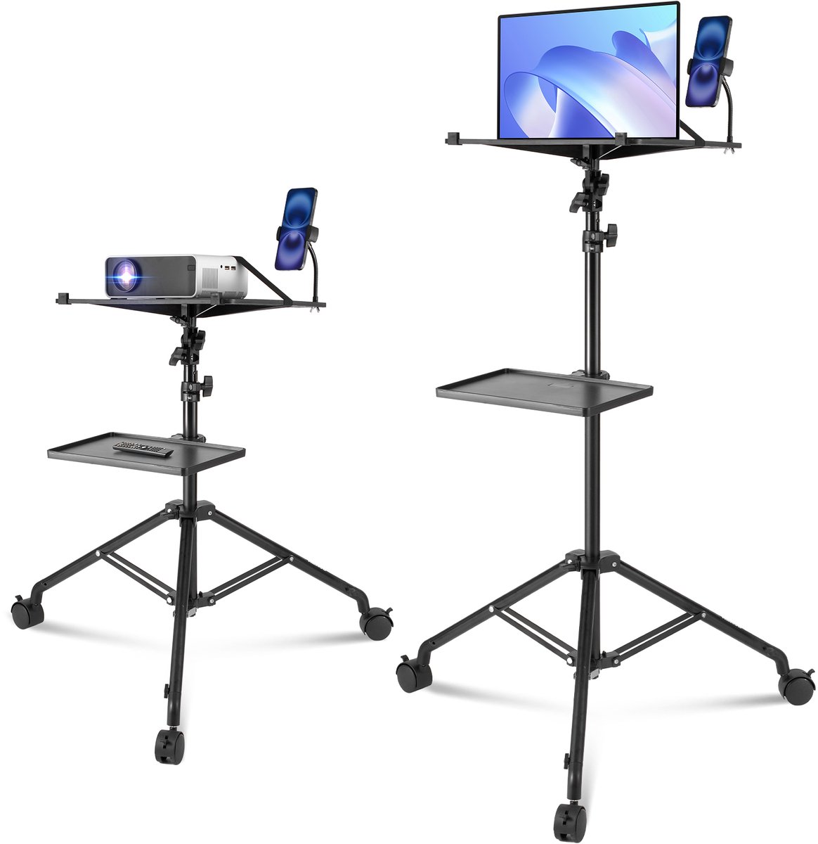 VEVOR Projectorstandaard Projectorstandaard Laptopstandaard Verstelbaar 795-1710mm