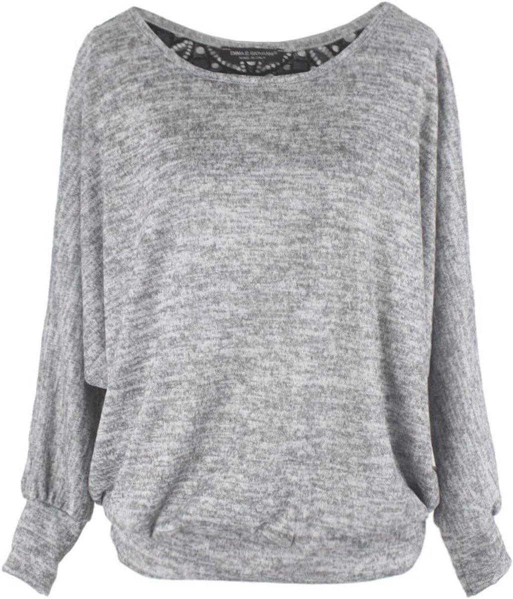 Sweatshirt trui met kanten rug, loose fit - dames