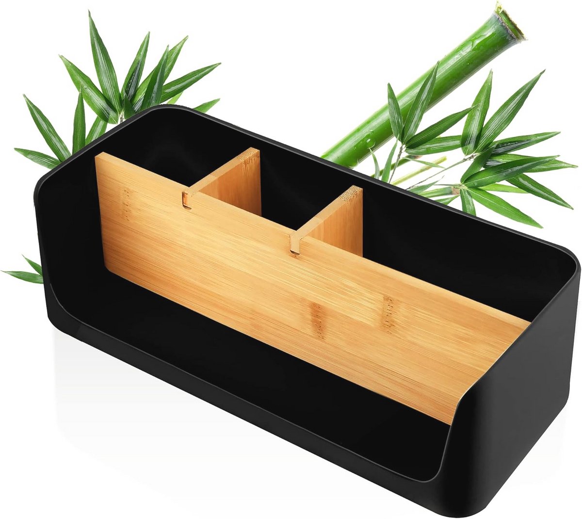 Eco Bureau- en Kantoororganizer met Telefoon- en Tablethouder - Zwart