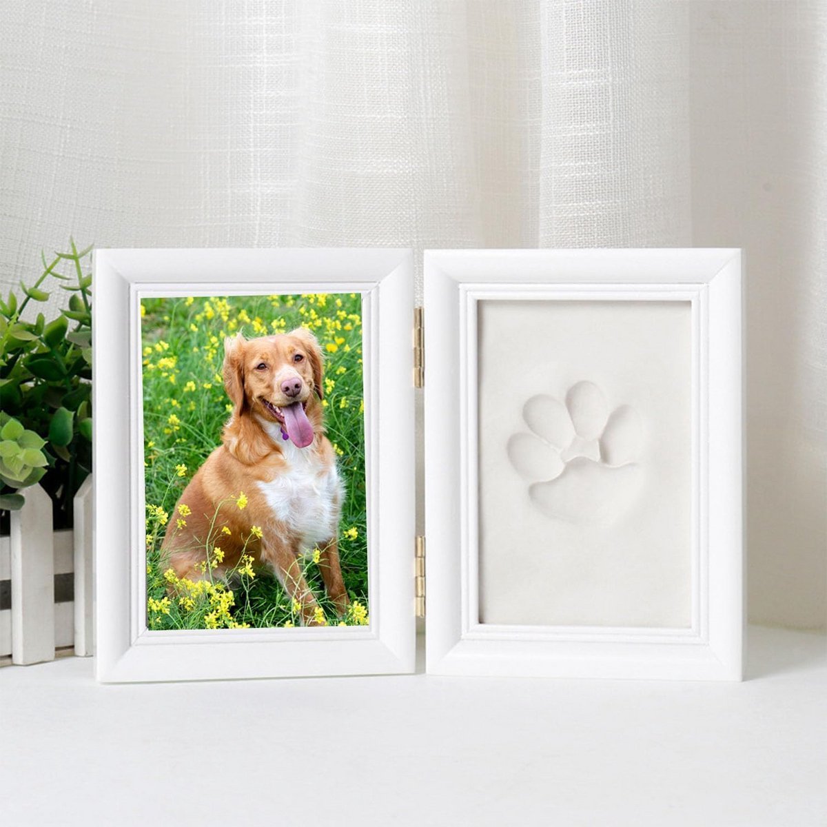 DIY Pootafdruk Set voor Hond en Kat met Fotolijst