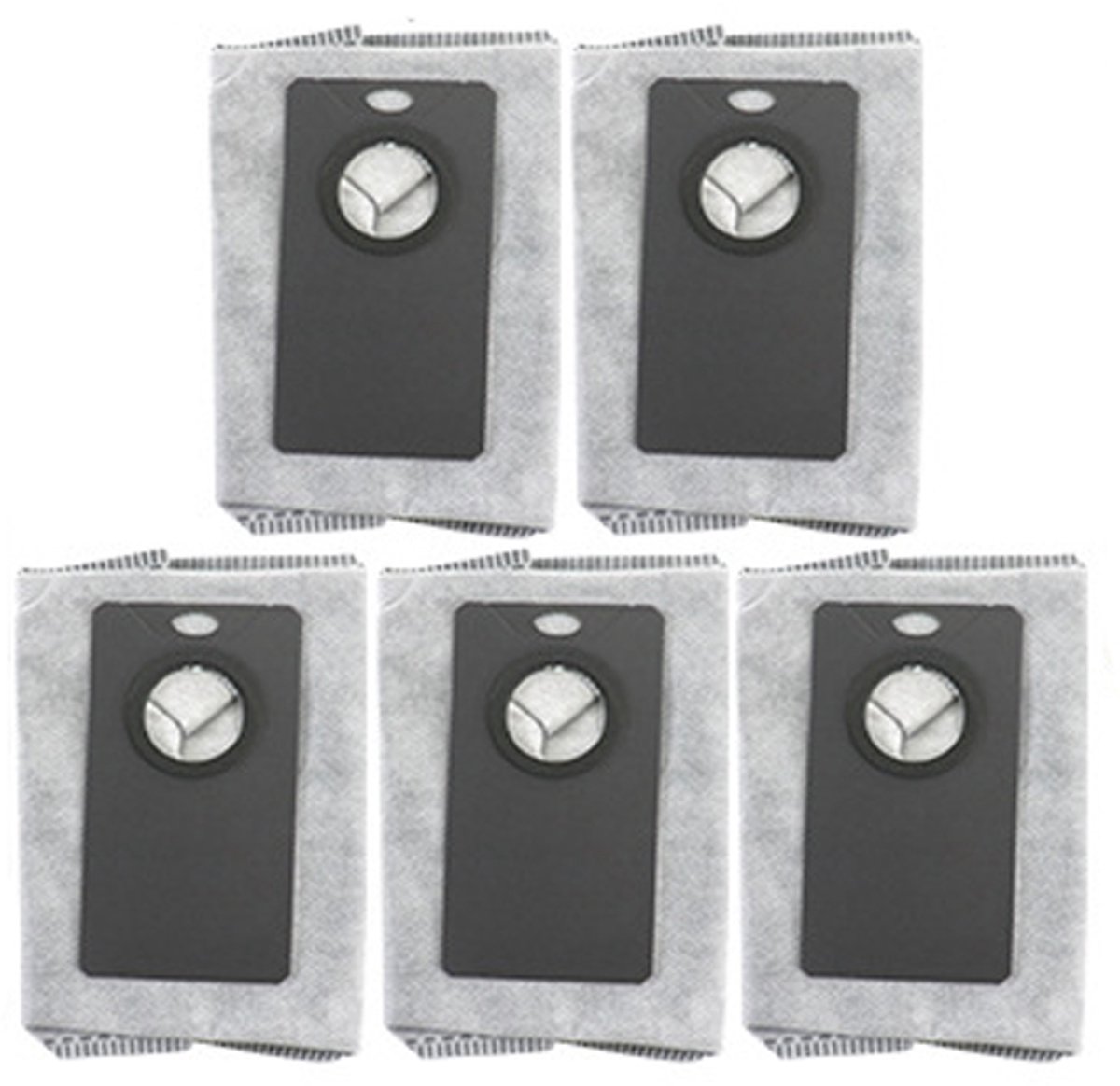 5 stuks - stofzuigerzakken - geschikt voor UWANT U300 & U300 MAX - 11.9*14.3*16cm - voor robotstofzuiger - reserveonderdelen - grijs