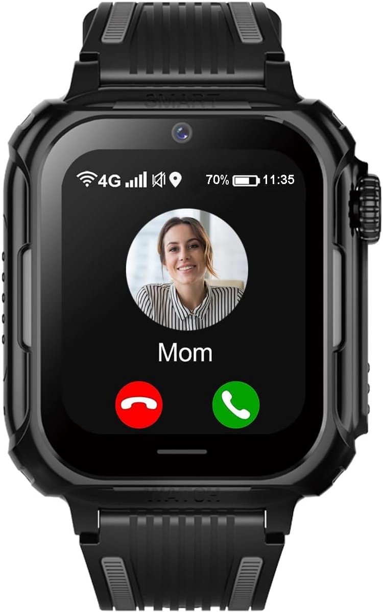Kinder Smartwatch 4G GPS Horloge met Videobellen, Camera en SOS-knop voor Jongens en Meisjes