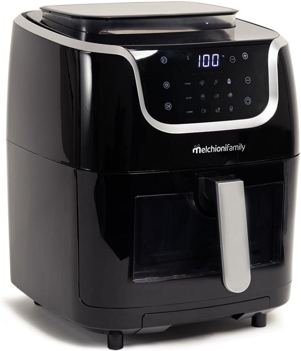 3-in-1 Luchtfriteuse met Stoomkoker 6,5L Digitaal Display en 30 Programma's