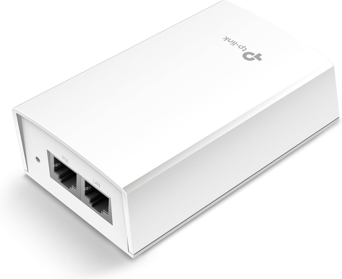 Gigabit Passieve PoE Injector Adapter 48V voor 24W Power over Ethernet, Wandmontage