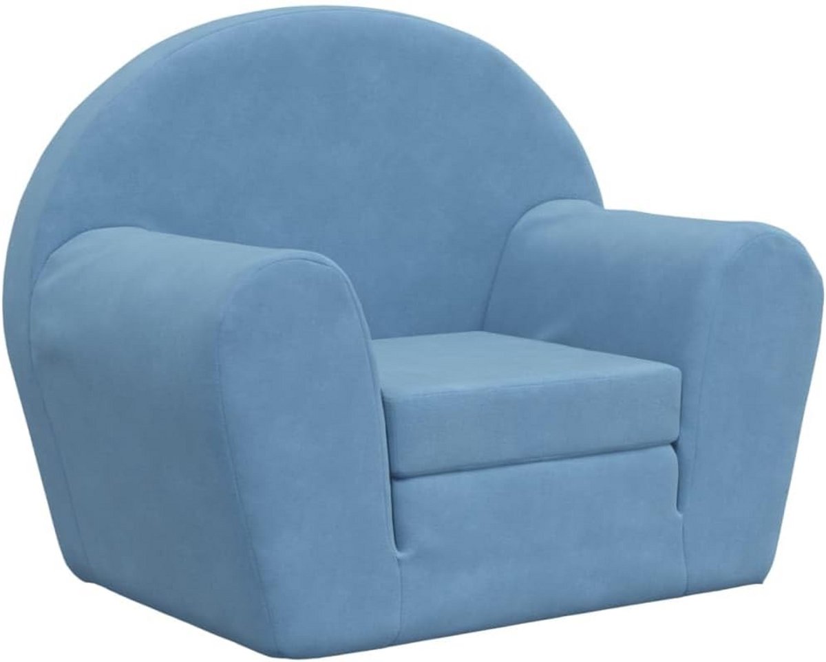 Kindersofa Kinderbed Zacht Pluche Blauw - Comfortabele Slaapbank voor Kinderkamer