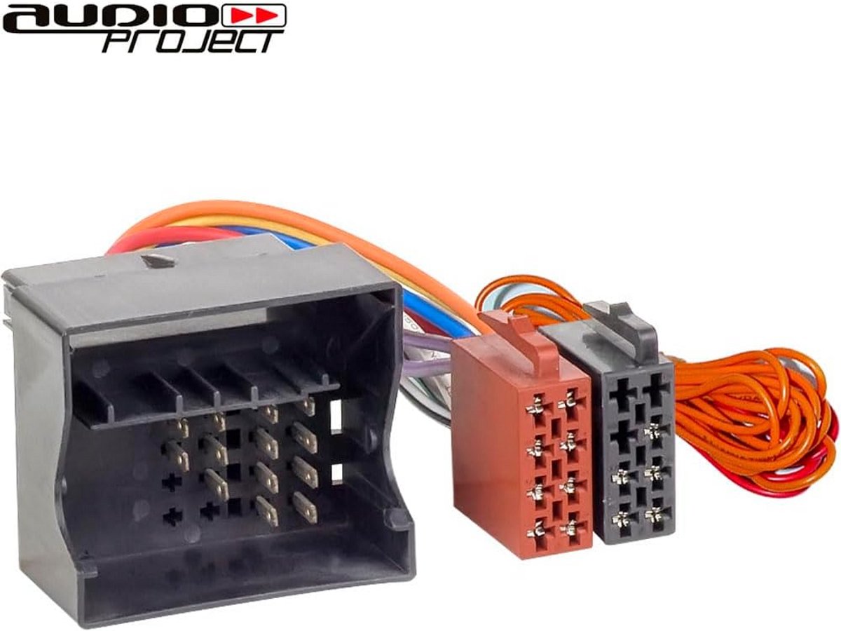 Radioadapter Quadlock naar ISO voor Opel (vanaf 2004) - Stroomvoorziening en 4 Luidsprekeraansluitingen