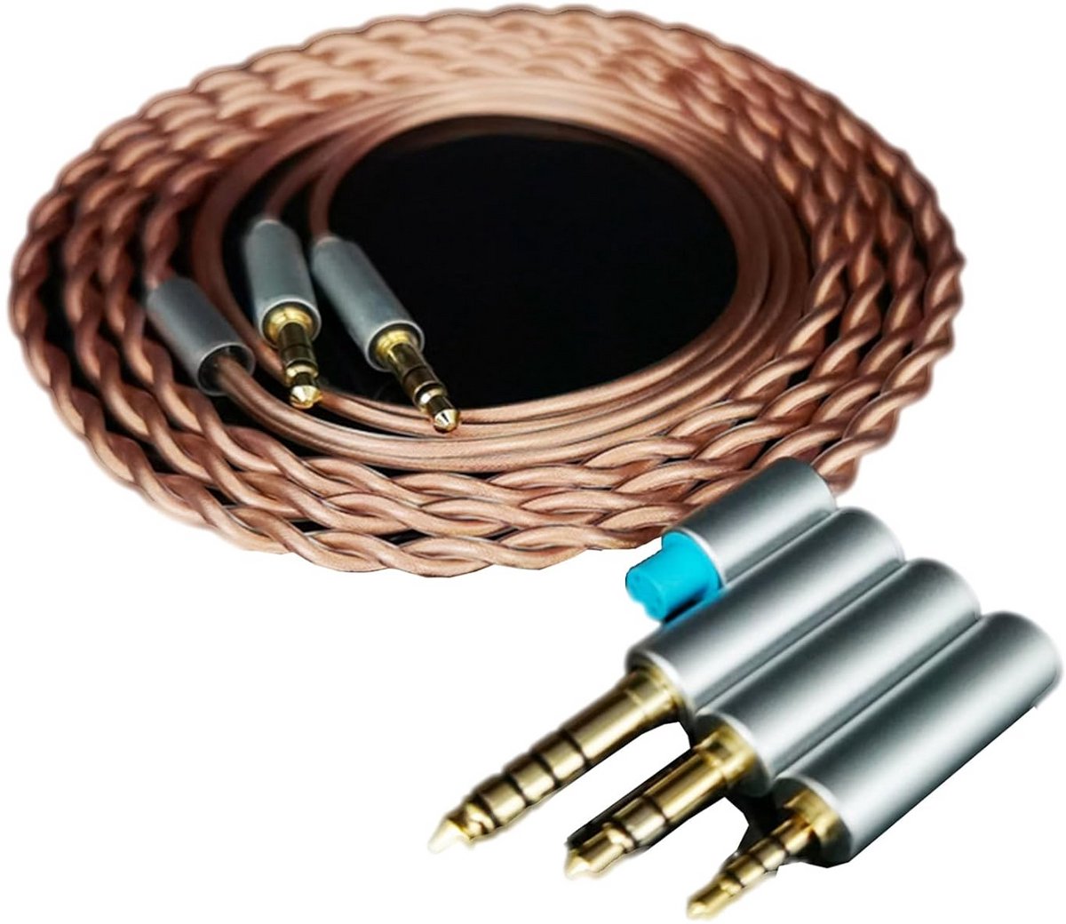 Gebalanceerde Koptelefoon Kabel Verloopstekker Set 4.4 mm 2.5 mm 3.5 mm Upgrade Draad