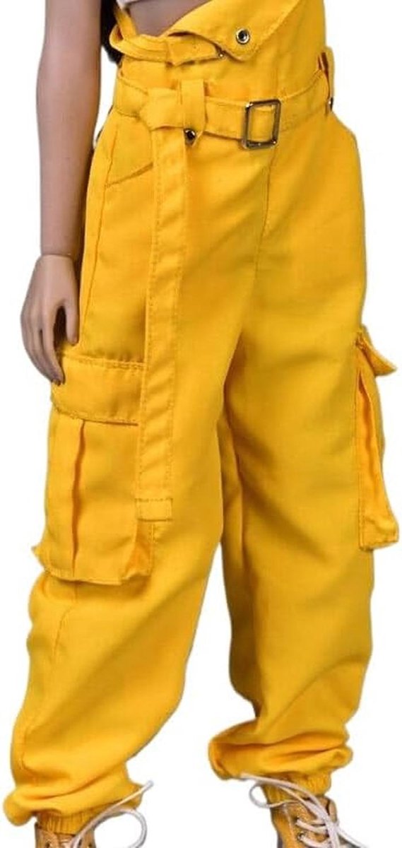 Dames Kleding Set 1/6 Schaal Model Poppen - Stijlvol Wit Jumpsuit en Vest — afbeelding 3
