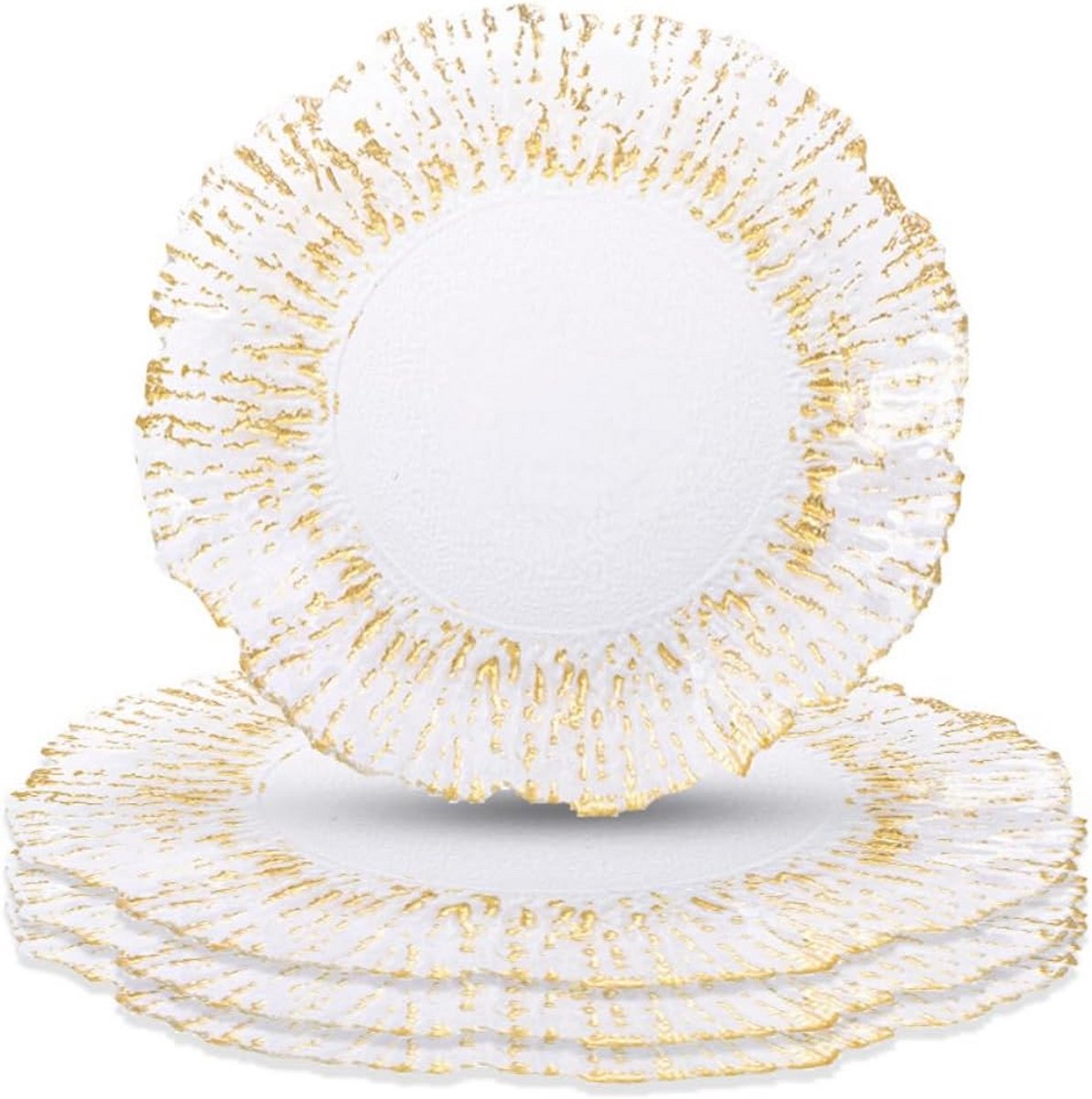 Gouden Charger Plate 33 cm - Set van 4