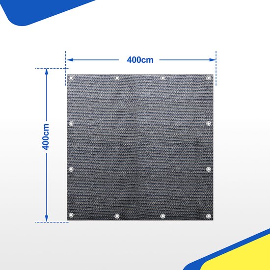 Outdoor tent- en campingmat - Geschikt voor luifel, caravan en camper - Ademend ontwerp, eenvoudig mee te nemen 400x400CM Blauw-grijs van OutDoor — afbeelding 2
