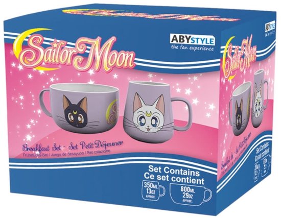 Sailor Moon Luna & Artemis Mokken set meerkleurig Keramiek -
