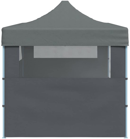 vidaXL - Partytent - pop-up - inklapbaar - met - zijwanden - 3x6 - m - antraciet