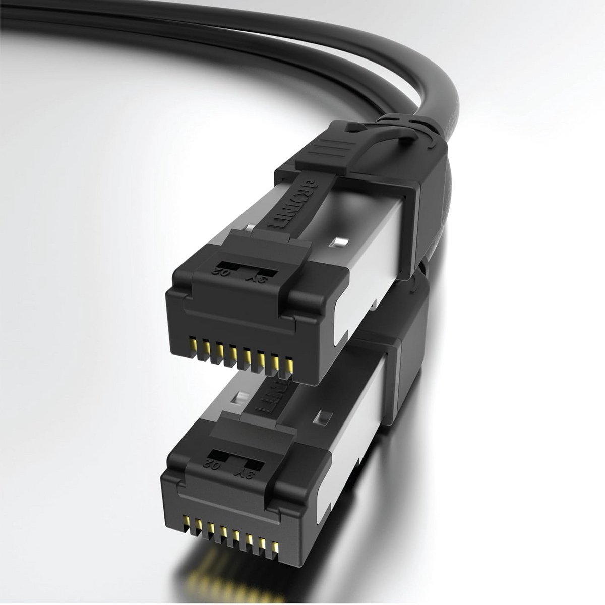 Cat8 Ethernet-patchkabel 40 Gbps - 2000MHz - 1,5 meter - S/FTP - LSZH - 22AWG - Vergulde contacten