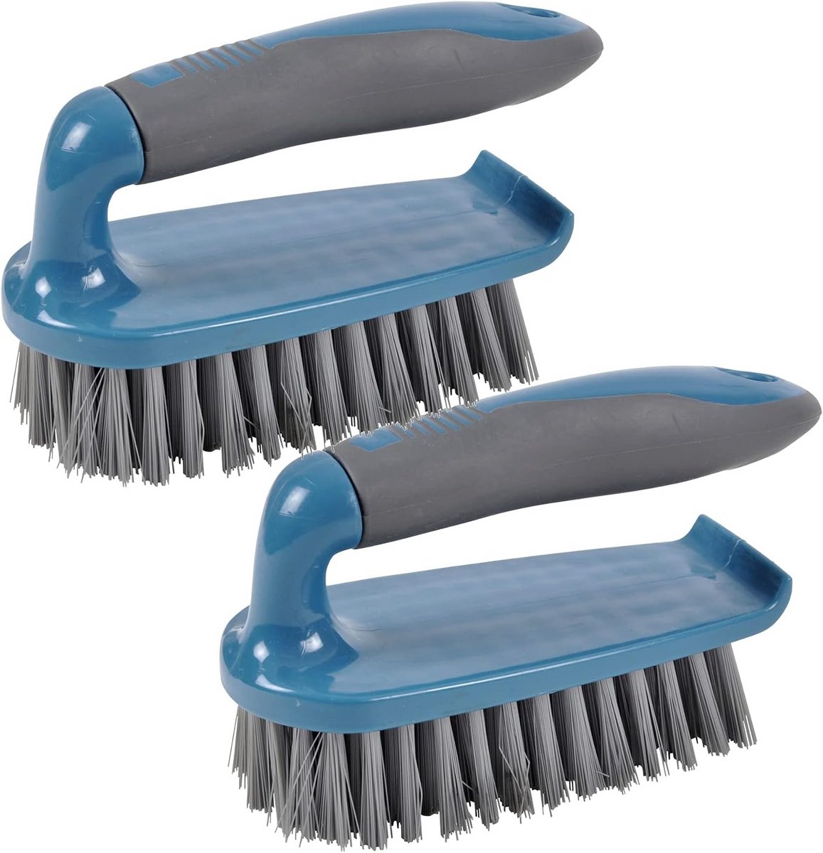 Set van 2 Comfortabele Schuurborstels met Handvat voor Grondige Reiniging