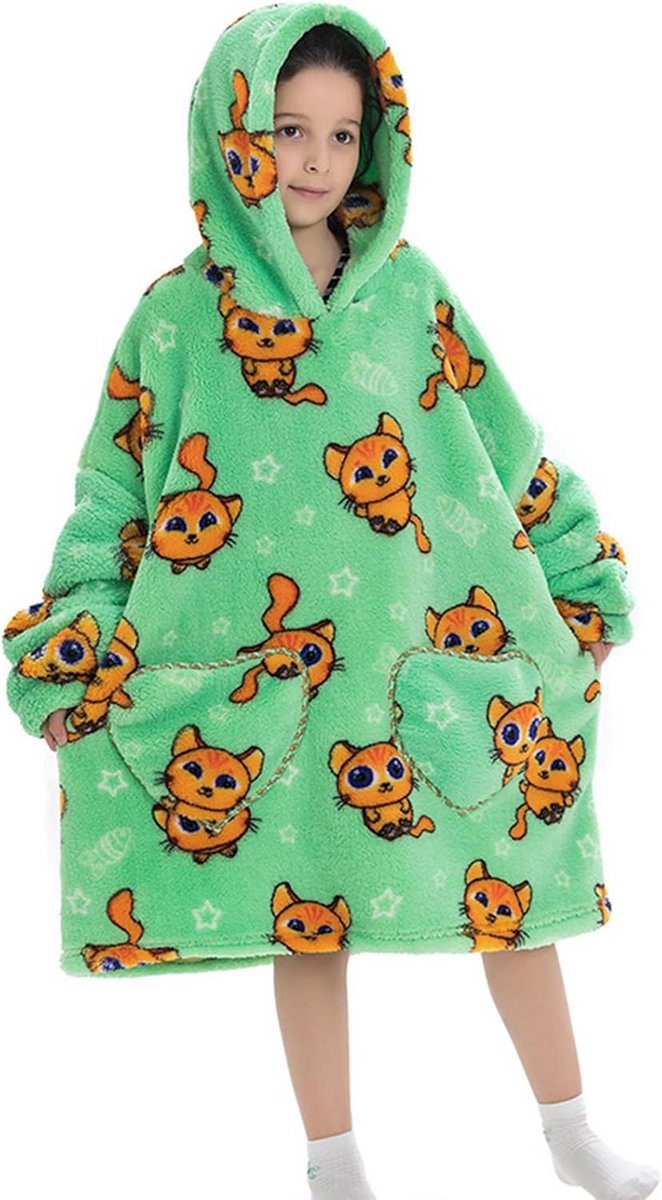Extra Grote Hoodie Deken met Mouwen Warm en Comfortabel
