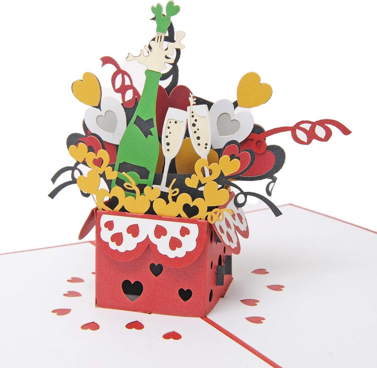 Cadeaubon Restaurantbezoek - Onderscheidende 3D Pop-Up Kaart voor Verjaardag of Feestelijke Gelegenheid