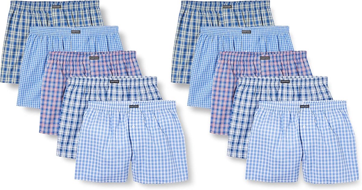 Heren Boxershorts Katoen 10 Stuks - Ademend en Comfortabel Ondergoed