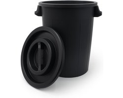 Ronde Regenton 50 Liter met Deksel - Opslag voor Regenwater voor Tuin en Kweek