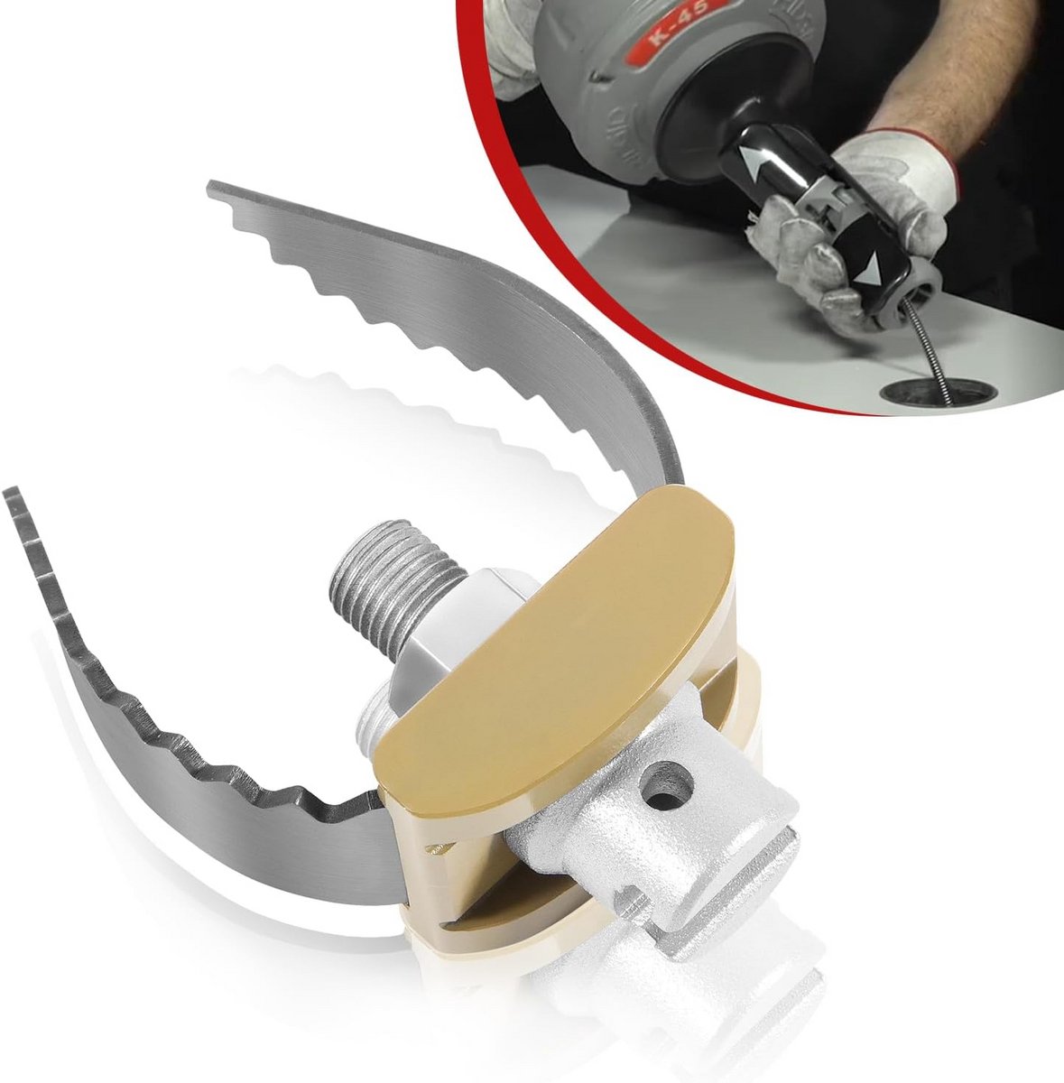 Zware C-Cutter Afvoer Ontstoppingsboor - 2 Inch voor Sectionele Kabels en Reinigingsmachines