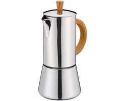 RVS Espressomachine voor 6 Kopjes - Geschikt voor Inductie