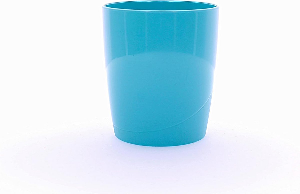 Set van 6 turquoise waterglazen - Stijlvol drinkgerei