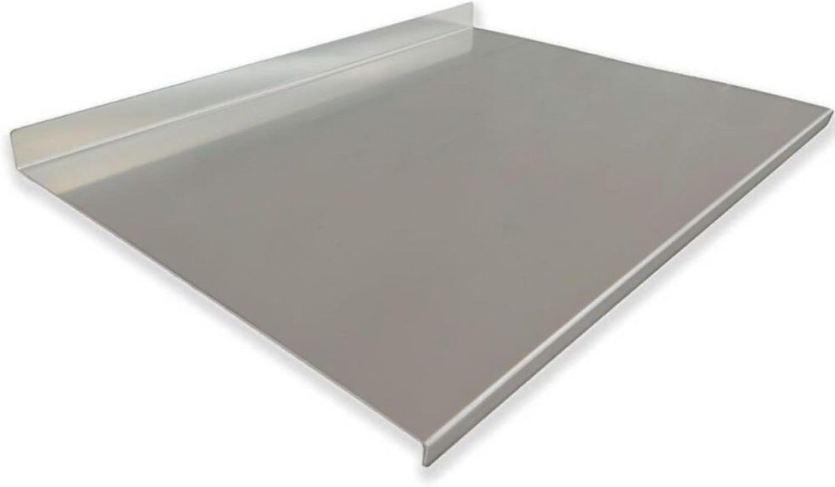 RVS Werkblad 52x50 cm met Opstaande Rand – Professionele Keukenwerkblad en Kneedoppervlak