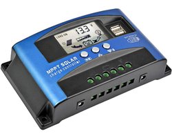 MPPT Solar Laadregelaar 60A met LCD Display en Dual USB - Geschikt voor Loodzuur & Lithium Accu's
