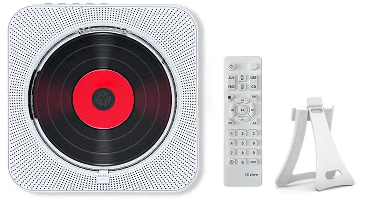 Benelux Select CD Speler Bluetooth – CD Speler Met Bluetooth – CD Speler Draagbaar – USB – LED-Display - 6,7 x 16,7 x 3 cm