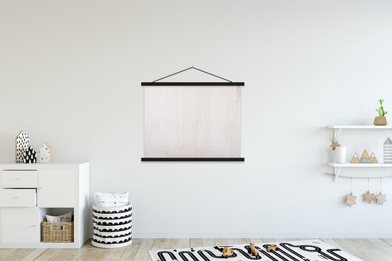 Porte-affiche avec affiche - Affiche scolaire - Béton - Mur - Wit - 150x113 cm - Lattes noires