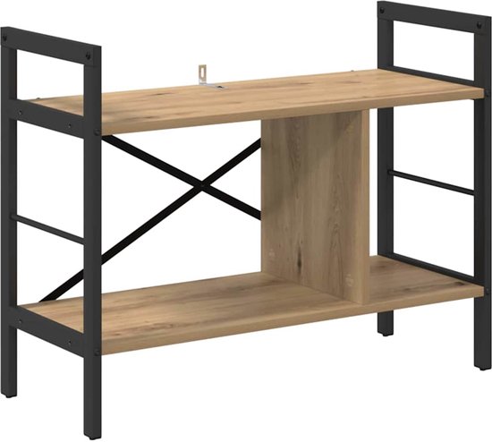 Bureau - rehausse bureau Vidaxl Bureau Chêne artisanal 90 x 48 x 101,5 cm Bois d'ingénierie - Maison
